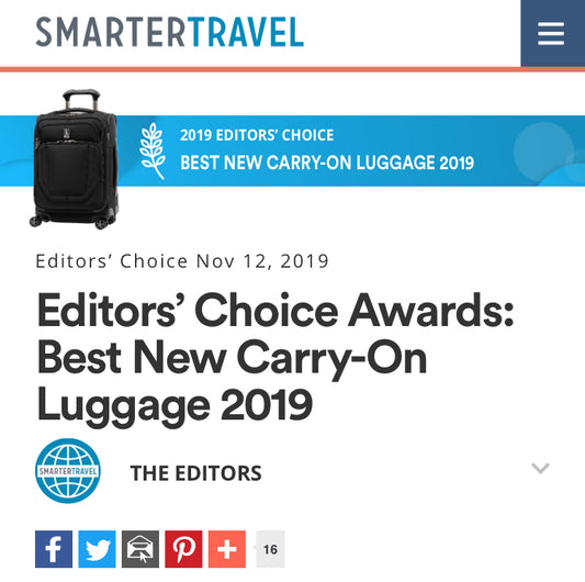 Smarter Travel: Editors’ Choice Awards: Best New Carry-On Luggage 2019