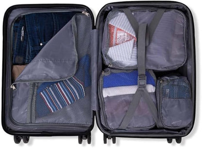 Bundle: 3 Piece Luggage Set + Packing Cubes