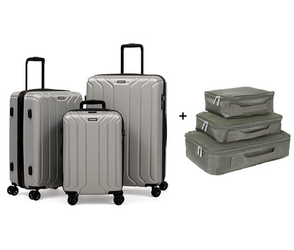 Bundle: 3 Piece Luggage Set + Packing Cubes